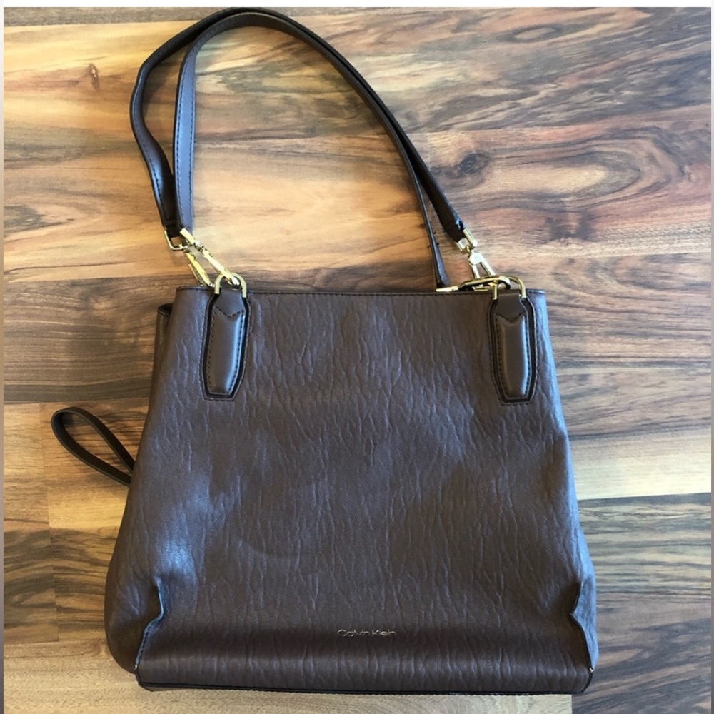 Calvin Klein Brown and Gold Bags